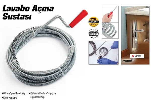 Labo Ve Gider Boruları Açacağı - Labo Açma Sustası - 5Metre