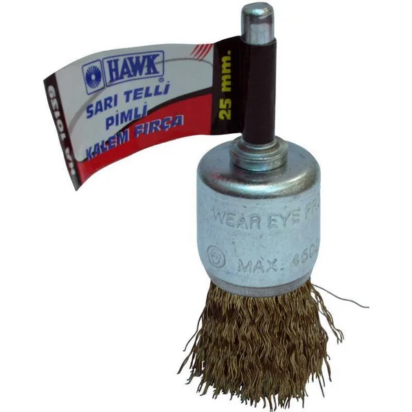 10137 30 mm Sarı Telli Pimli Kalem Fırça