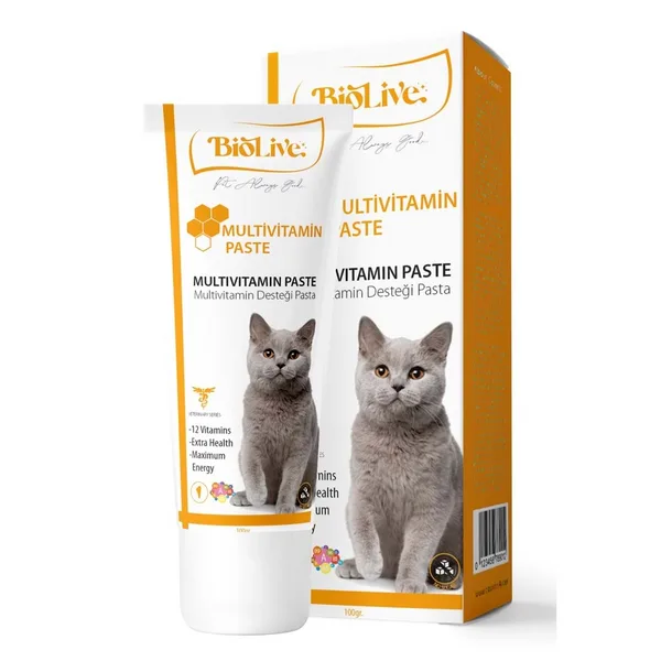 Biolive Kediler İçin Multimin Paste 100gr