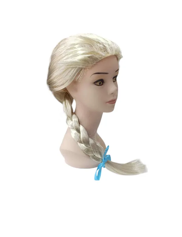 Platin Altın Dore Renk Karlar Ülkesi Elsa Frozen Peruğu Çuk Boy