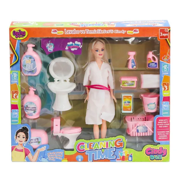 02452 Cindy Doll Bebek Labo ve Temizlik Seti  -Oydaş Oyuncak