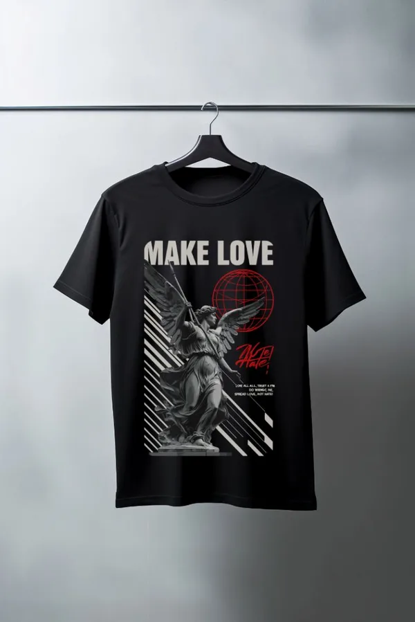 Unisex Oversize 24/1 Penye DTF Baskılı Tişört - DTF78