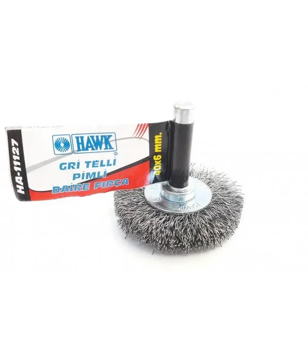 HA11127 Pimli Gri Tel Daire Fırça 40x6 mm