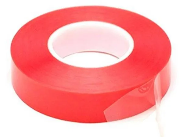 Çift Taraflı Akrilik ize Bant 18 mm x 2 metre Kırmızı VHB