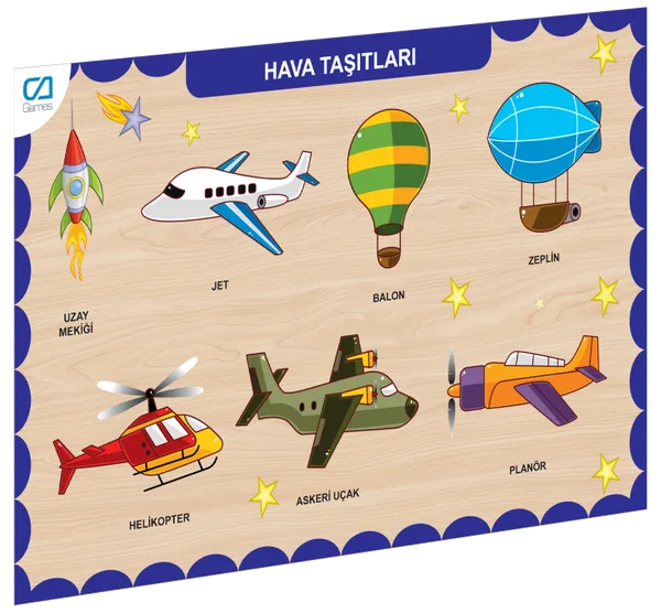 Caahs-3202 Ca Games Ahşap Ha Taşıtları Bul-Tak