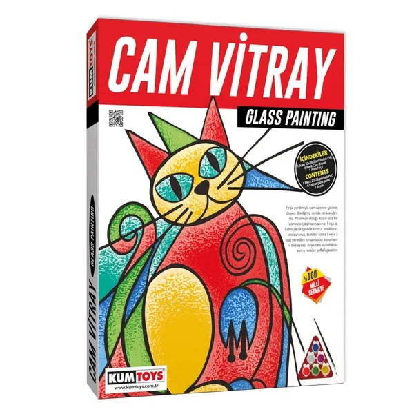 5001 KumT Cam Vitray - Glass Painting / +6 yaş
