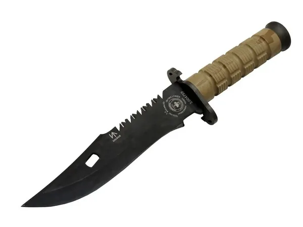Saur S 4759 Türk Tipi Komando Bıçağı 28,5cm - Testere Detaylı Bıçak, İpli, Kılıflı