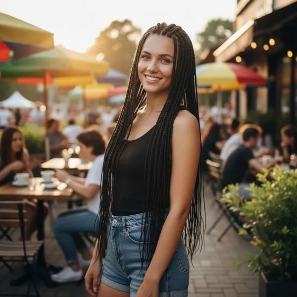 Afrika Örgüsü ve Rasta İçin Sen  / Siyah