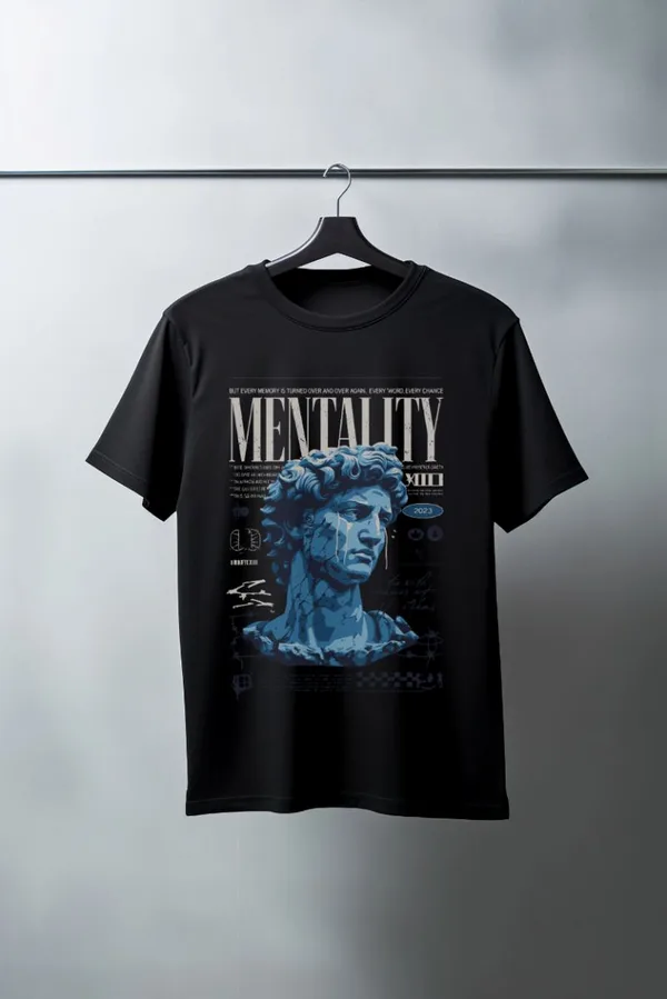 Unisex Oversize 24/1 Penye DTF Baskılı Tişört - DTF95