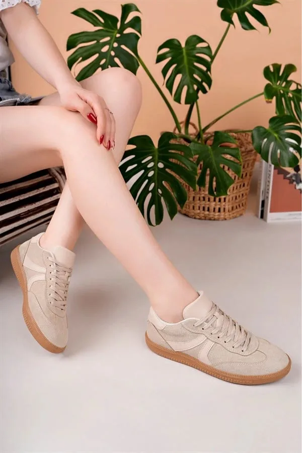 Erkek Bağcıklı Ayakkabı Ayakkabı Rahat Spor Tozu Deri Fitness
