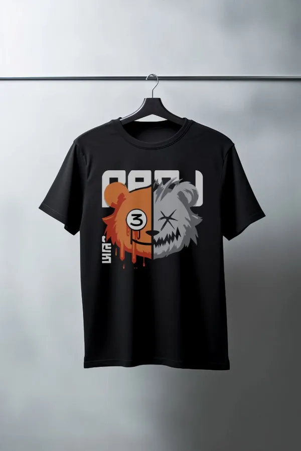 Unisex Oversize 24/1 Penye DTF Baskılı Tişört - DTF114