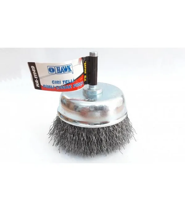 HA11147 Pimli Gri Tel Çanak Fırça 65 mm