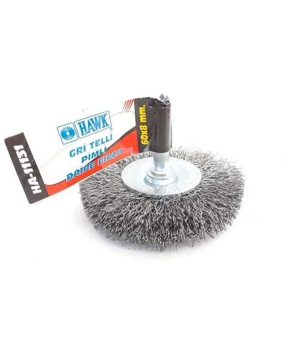 HA11131 Pimli Gri Tel Daire Fırça 60x8 mm