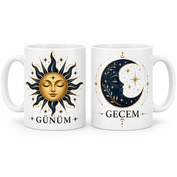 Gün ve Gece 2'li Kupa Seti - MODEL 343