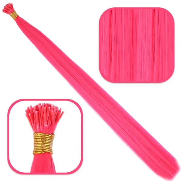 Fiber Sen Boncuk Kaynaklık Renkli  / Koyu Pembe / 100 Adet