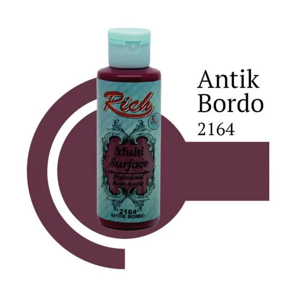 Riculti Surface 2164 Antik Bordo Akrilik Boya 120 cc