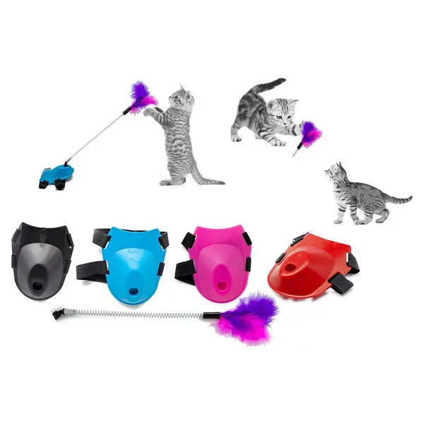 Tüylü Yaylı Kedi Ayak Oltası Kedi Oyuncağı 9 cm-35 cm Mi