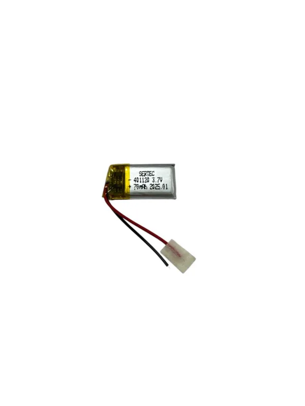 Sertec 401120 3.7V 70 MAh Li-Polymer Pil (Devreli/1.5A)