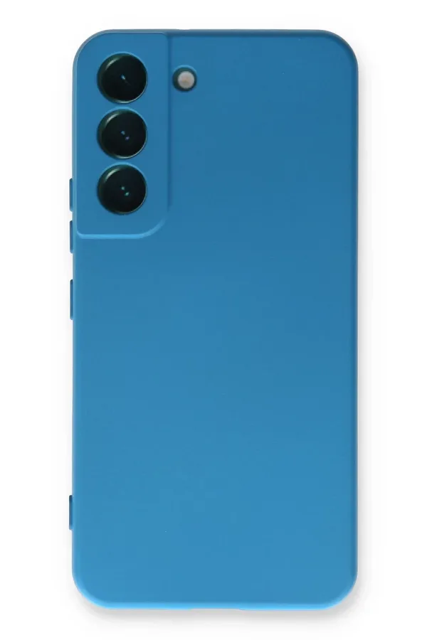Samsung Galaxy S23 Plus Uyumlu Kılıf Nano içi Kadife Silikon - Mavi