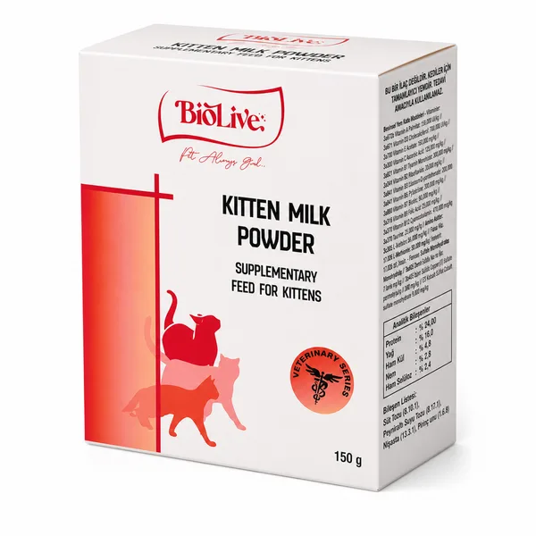 Biolive Yru Kedileri İçin Süt Tozu 150 gr