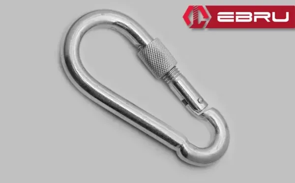 Ebru Vidalı Karabina, Kanca, Çengel 10mm - 25 Adet