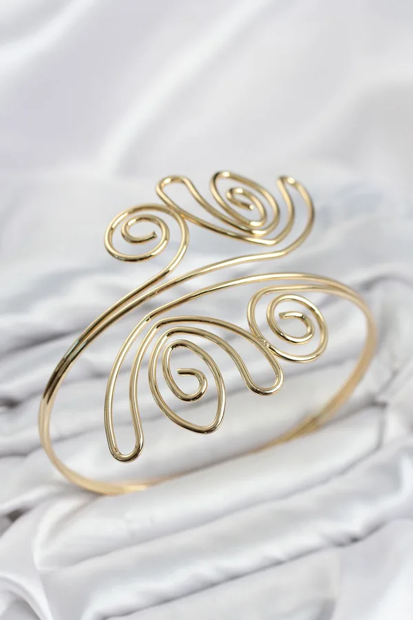 Pazu Bileklik Gold Renk Pirinç Bohem Model