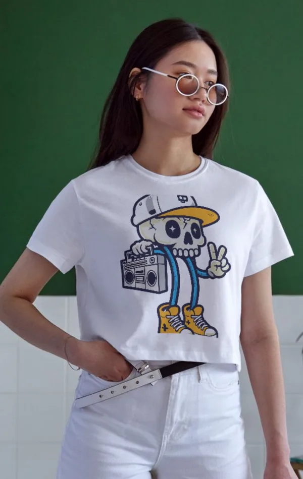 Unisex Oversize 24/1 Penye DTF Baskılı Tişört - DTF152