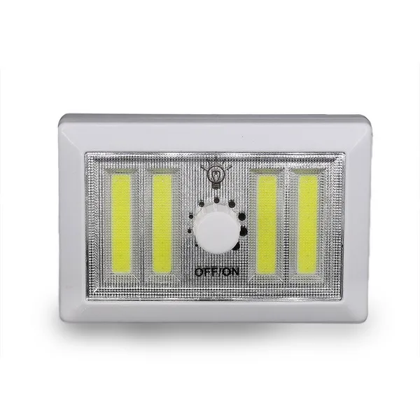 4 Ledli Pilli Led Lamba Güç Ayarlı Led Portatif Lamba Led Işık - Mıknatıslı Yapışkanlı