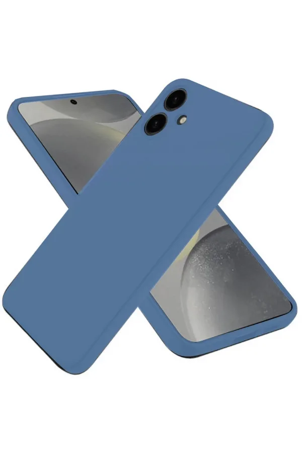 Samsung Galaxy A06 Uyumlu Kılıf First Silikon - Mavi