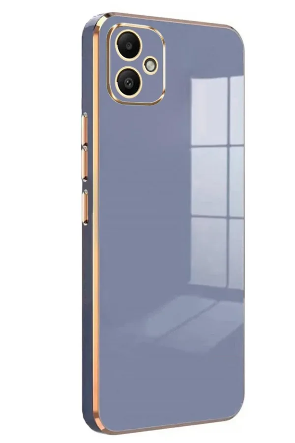 Samsung Galaxy A05 Uyumlu Kılıf Volet Silikon - Mavi