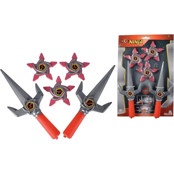 108042588 Next Ninja Knives And Stars Red