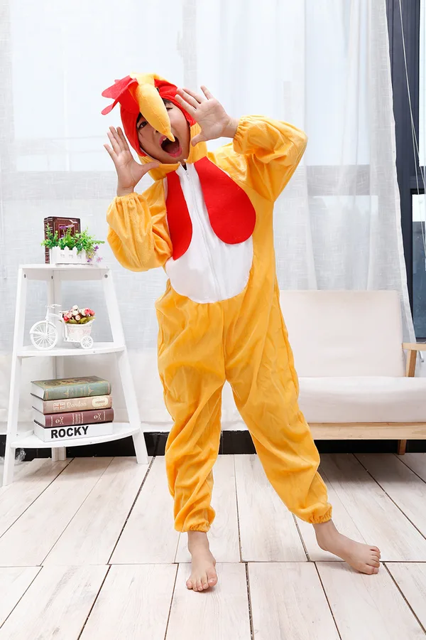 Çuk Horoz Kostümü - Tuk Kostümü 2-3 Yaş 80 cm