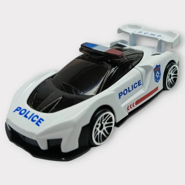 Metal Mini Polis Arabası  8 cm - Polis - 4 - 1 ADET
