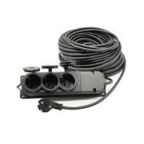 01556 10 Metre Grup Prizli Uzatma 3X2,5 Kablo