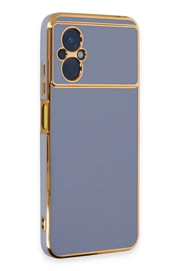 Xiaomi Poco M5 Uyumlu Kılıf Volet Silikon - Mavi