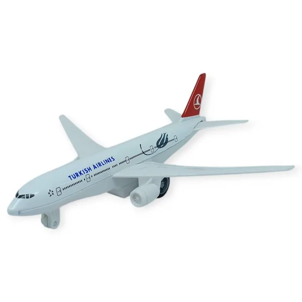 Çek Bırak Metal Yolcu Uçağı - 15 cm - Küçük Boy - 1 ADET