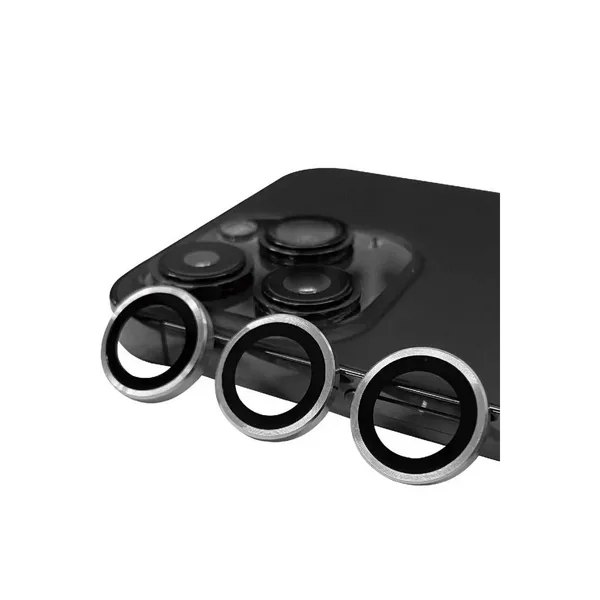 Apple iPhone 13 Pro Max Uyumlu Raze Metal Kamera Lens - Gümüş