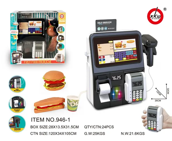 946-1 Pilli Pos Cihazlı Yazar Kasa