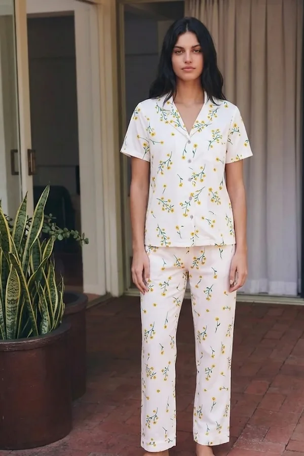 Viskon Karışım Homewear Çok Renkli Pijama Takımı