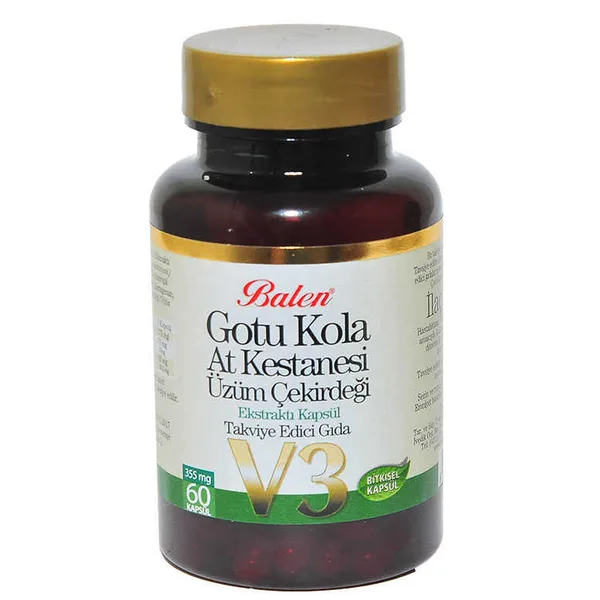 u Kola At Kestanesi Üzüm Çekirdeği Ekstratı V3 60