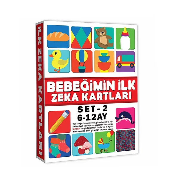 2205 Eğitici Kartlar 6-12 Ay Zeka Kartları