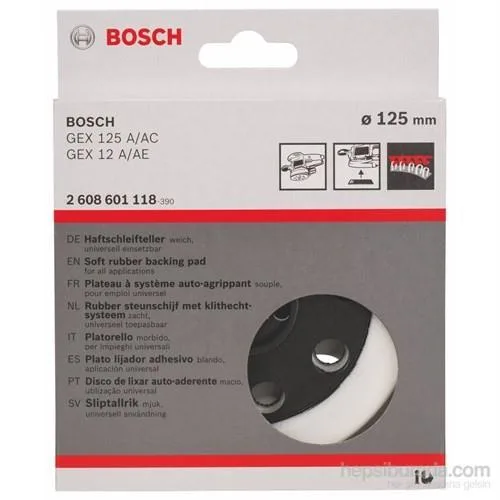 GEX 125 A/AC Soft Taban 0 2608 601 118