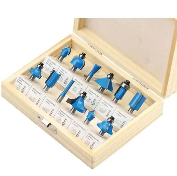 03039 8 mm 12 Parça Ahşap Freze Uç Seti