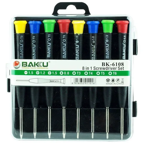 Baku BK-6108 Hassas 8 Parça Tornida Seti