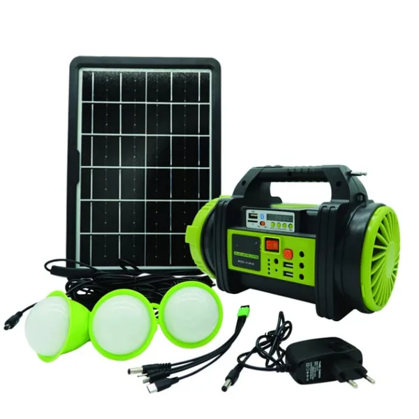 Wıson WS-5683 Şarjlı 30w Solar Şarjlı Ev Aydınlatma Seti Ra Ve Fan Powebank