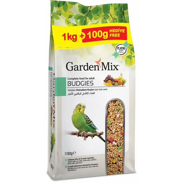 Platin Seri minli Meyveli Muhabbet Kuşu Yemi 1 Kg + 100 gr hediyeli