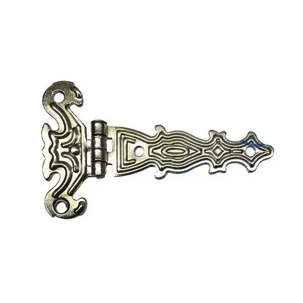 Dekoratif,  Tek Kuyruklu Menteşe - 40x68 mm, Küçük, Nikel, 1 Adet