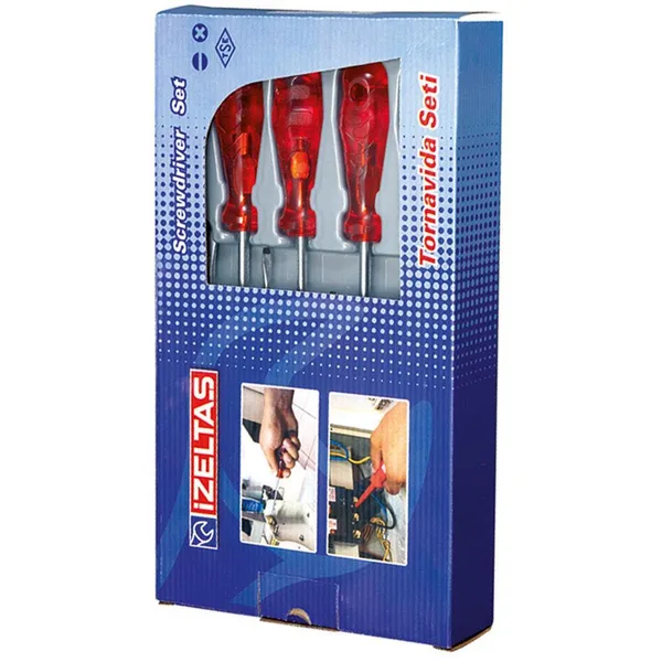 İzeltaş 4120 Yıldız Tornida Seti 6 Parça Kraft