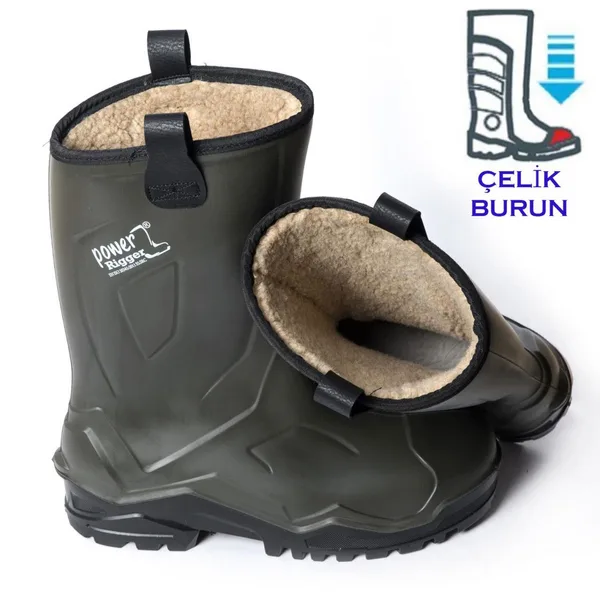 Pollyboot Power Rigger Çizme Çelik Blu 48 Numara