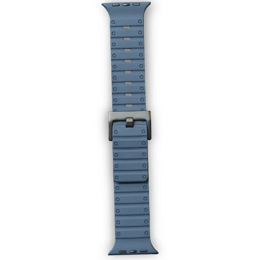 Apple Watch 42mm Uyumlu Magnus Mıknatıslı Silikon Kordon - Mavi